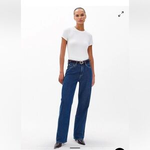 NWT rag & bone The Logan Mid-Rise Wide Leg